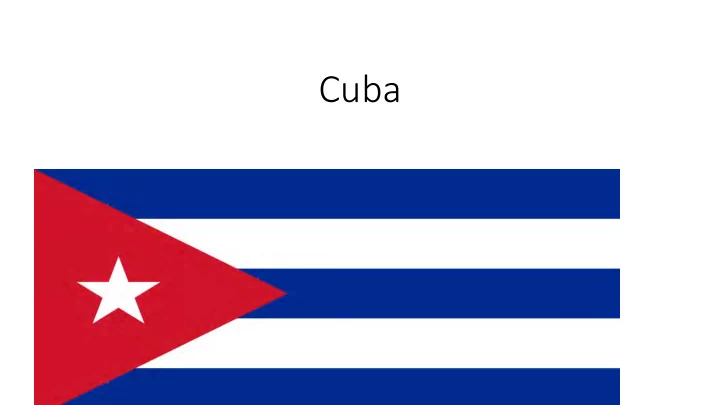 cuba warning