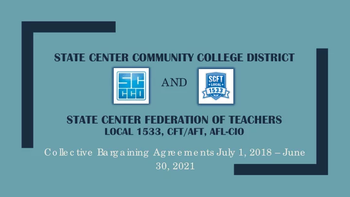 state center community college district