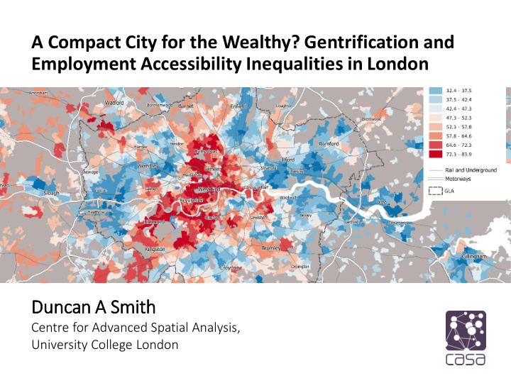 a compact city for the wealthy gentrification and