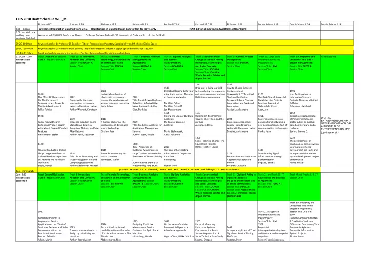 ecis 2018 draft schedule wc m