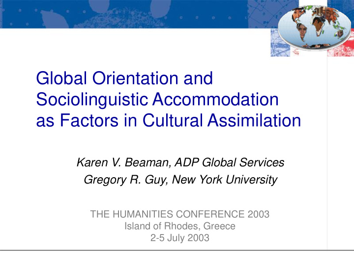 sociolinguistic accommodation