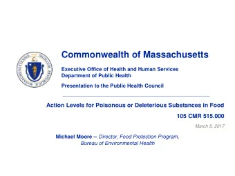 Commonwealth of Massachusetts  Executive Office of Health and Human Services  Department of Public