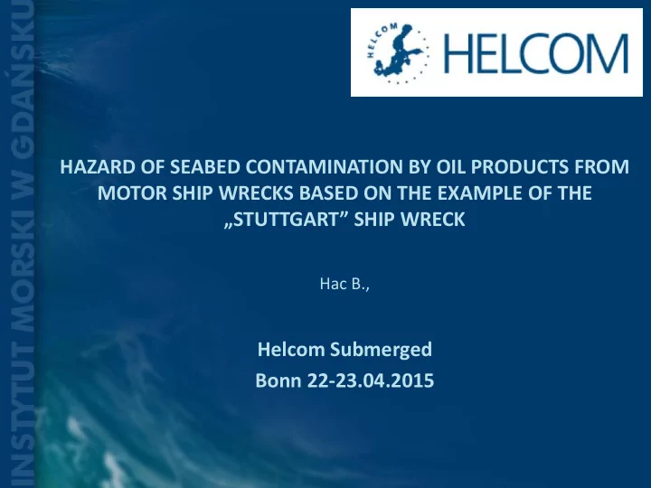 stuttgart ship wreck