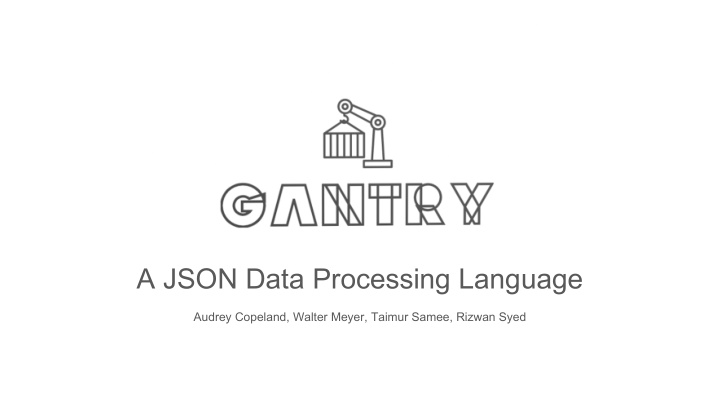 a json data processing language