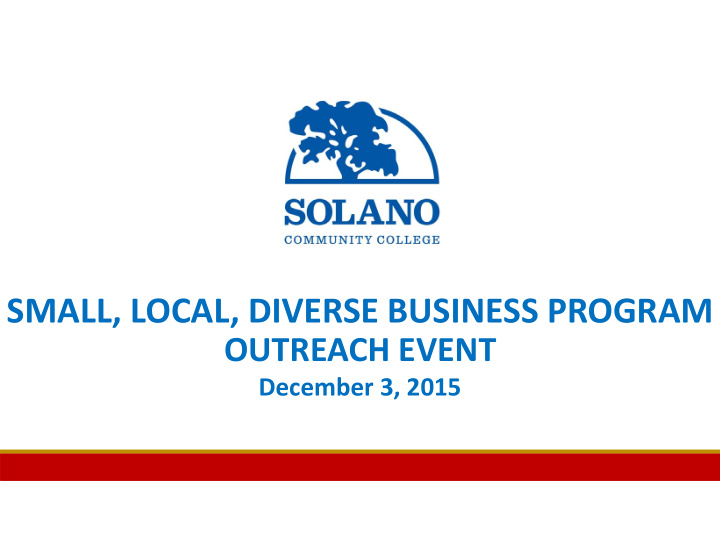 small local diverse business program