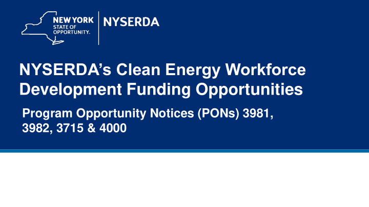 nyserda s clean energy workforce