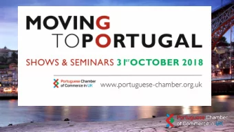 WEL  ELCOME  COME  Christina Hippisley  Portuguese Chamber of Commerce in the UK  LIVING IN
