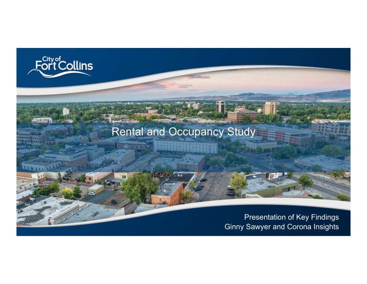 rental and occupancy study