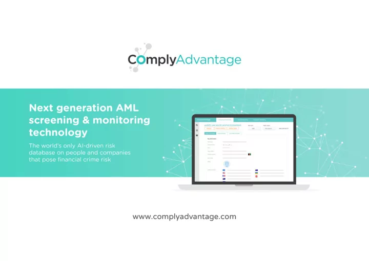 complyadvantage com an introduction to complyadvantage