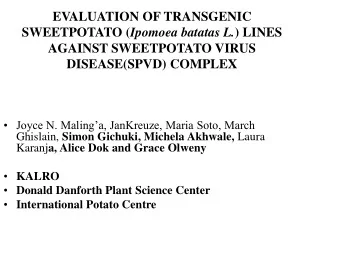 Joyce N. Malinga, JanKreuze, Maria Soto, March Ghislain, Simon Gichuki, Michela Akhwale,