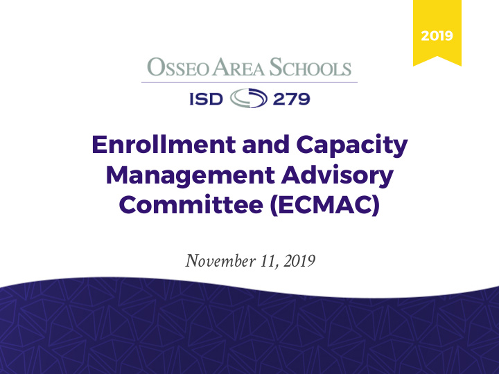 enrollment and capacity management advisory committee