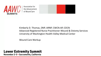 Advanced Registered Nurse Practitioner-Wound &amp; Ostomy Services  University of Washington