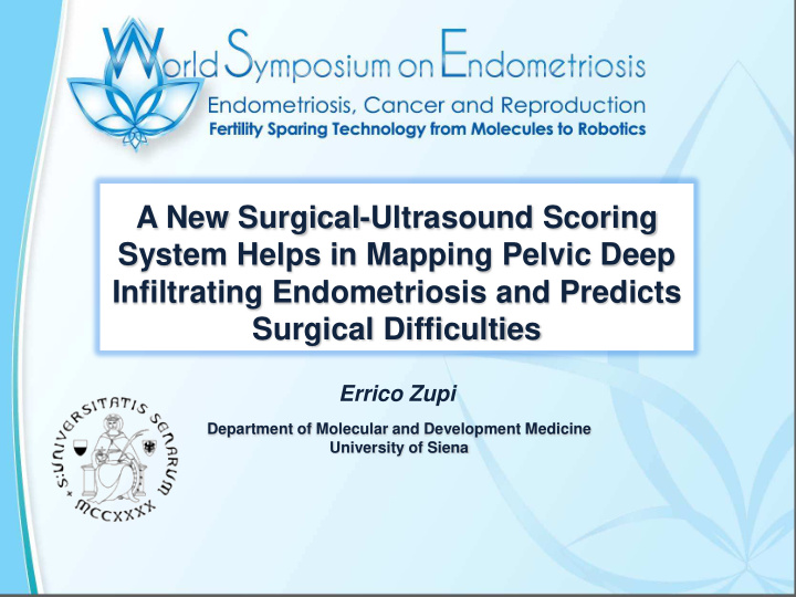 a new surgical ultrasound scoring system helps in mapping