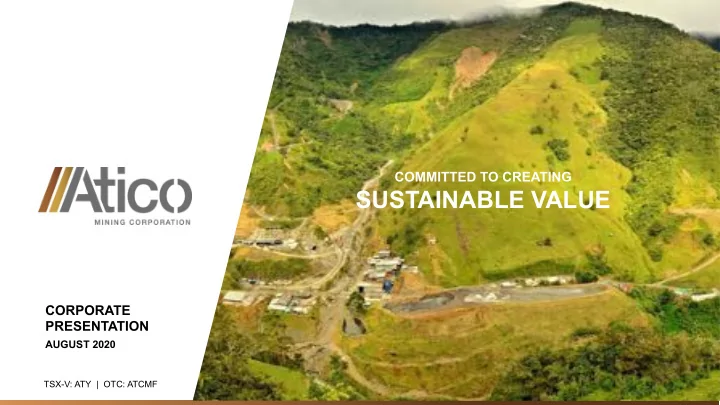 sustainable value