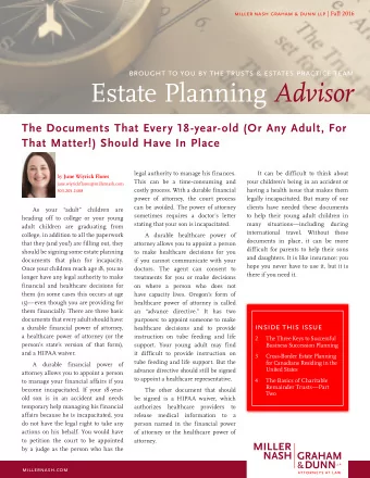 Estate Planning Advisor  The Documents That Every 18-year-old (Or Any Adult, For  That Matter!)