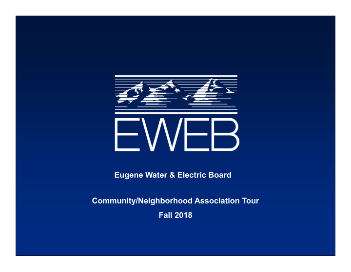 eugene water electric board community neighborhood
