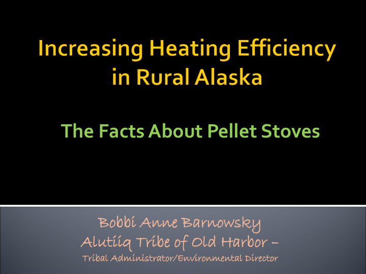 the facts about pellet stoves