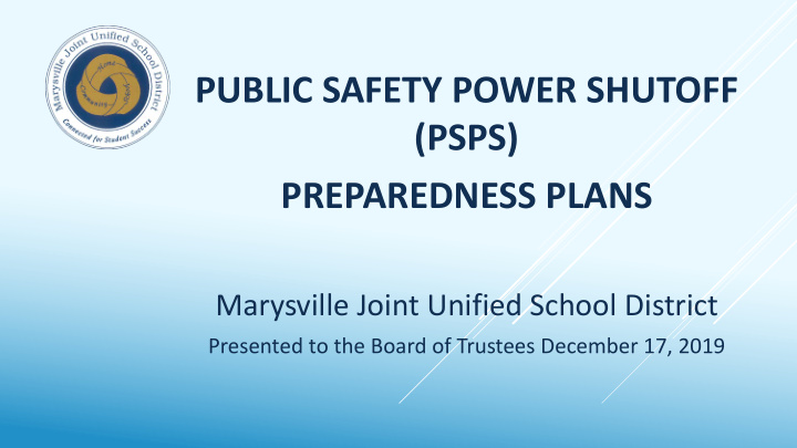 public safety power shutoff psps preparedness plans