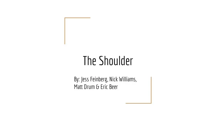 the shoulder