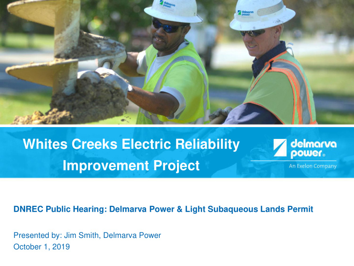 whites creeks electric reliability improvement project