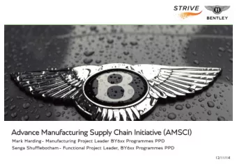 M Harding PPD, S Shufflebotham PPD  OEM  Customer view  Facilities  Real Data  and