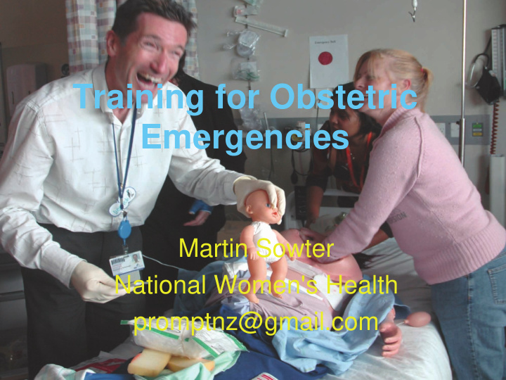 training for obstetric emergencies