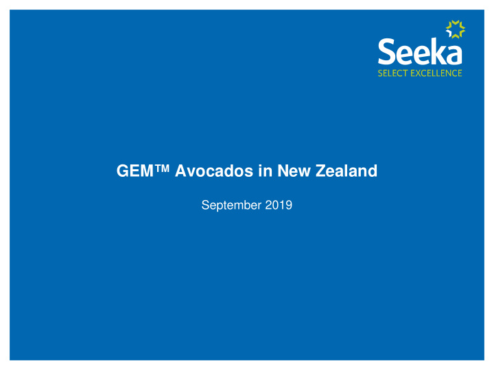 gem avocados in new zealand