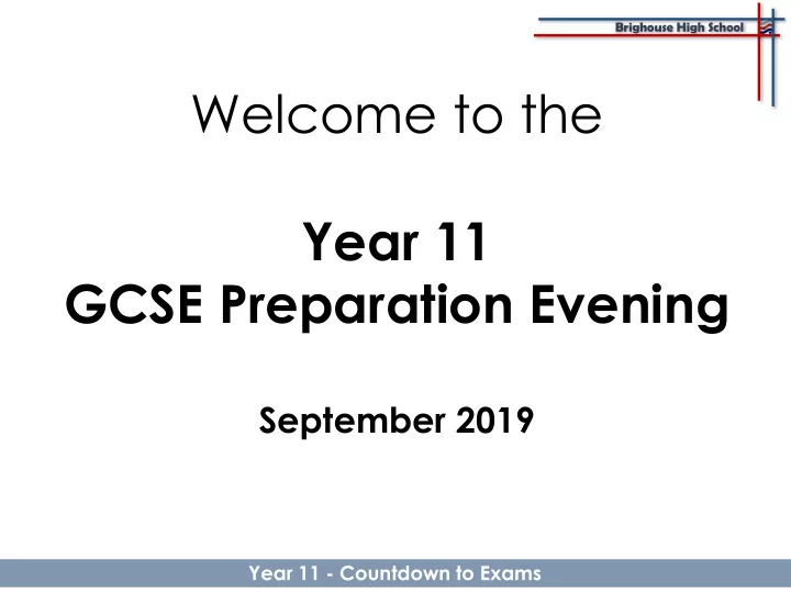 gcse preparation evening