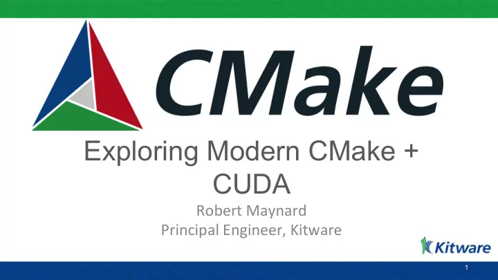 exploring modern cmake