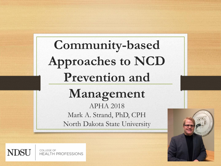 approaches to ncd
