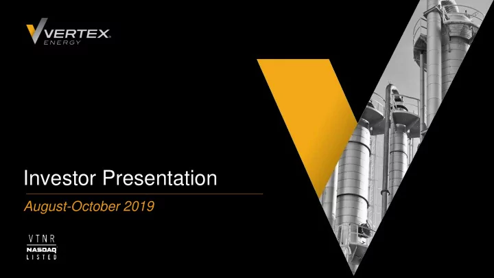 investor presentation