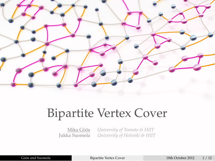 bipartite vertex cover