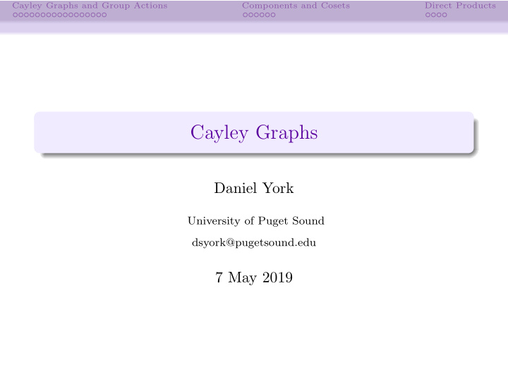 cayley graphs