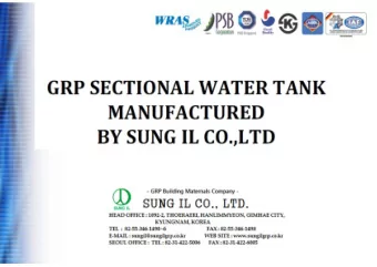 SUNG IL Co.,Ltd.  1. Company overview  Name of company :     SUNG IL CO., LTD  Establishment