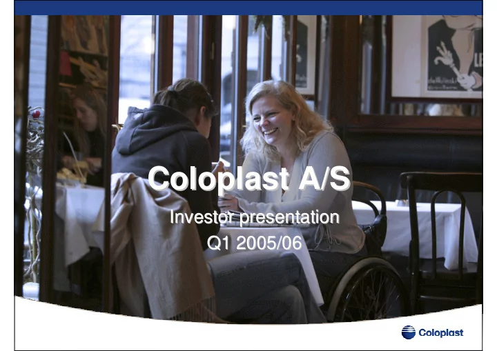 coloplast a s a s coloplast