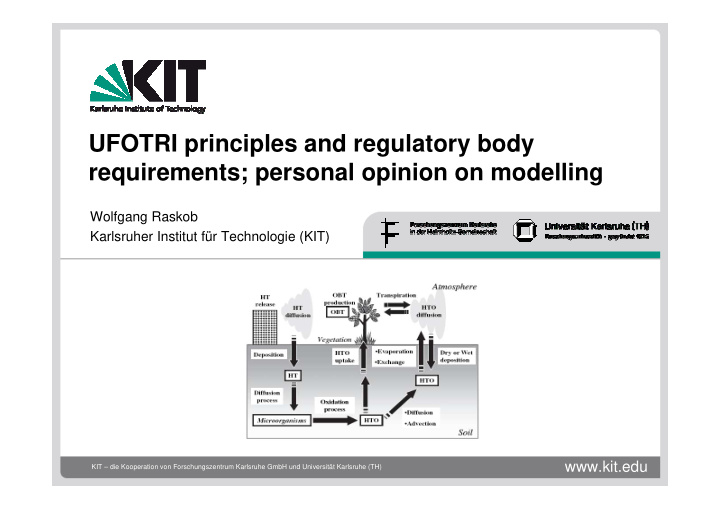 ufotri principles and regulatory body requirements