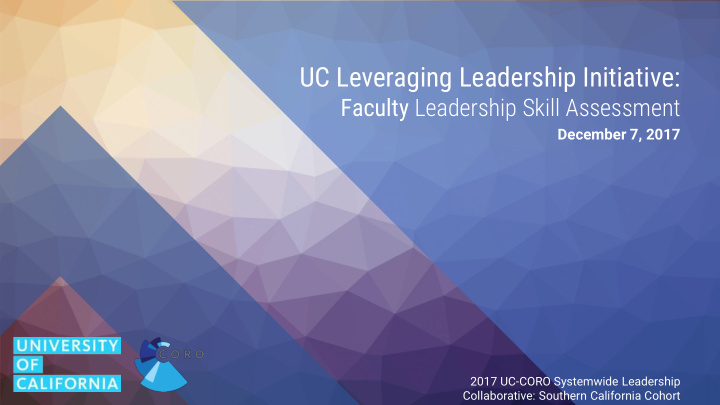 uc leveraging leadership initiative