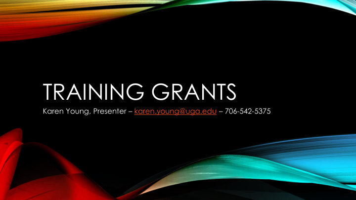 training grants