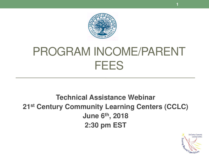 program income parent