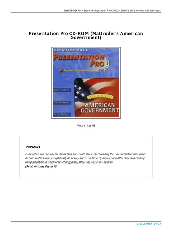 Presentation Pro CD-ROM (MaGruder's American  Presentation Pro CD-ROM (MaGruder's American
