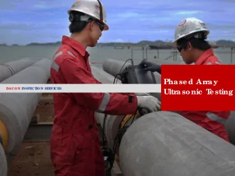 e sting  Ultr  asonic  T  Who we  ar  e  Co nve ntio na l a nd  Oil a nd Ga s, Re fine ry,  Ove r