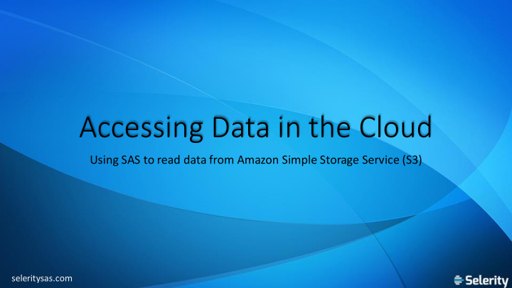 accessing data in the cloud