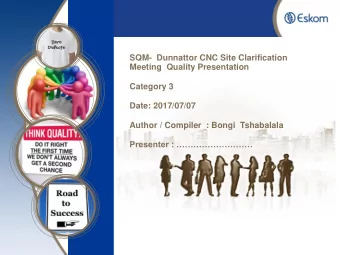 Purpose &amp; Content of the Presentation  Purpose of the presentation:    Provide clarity on