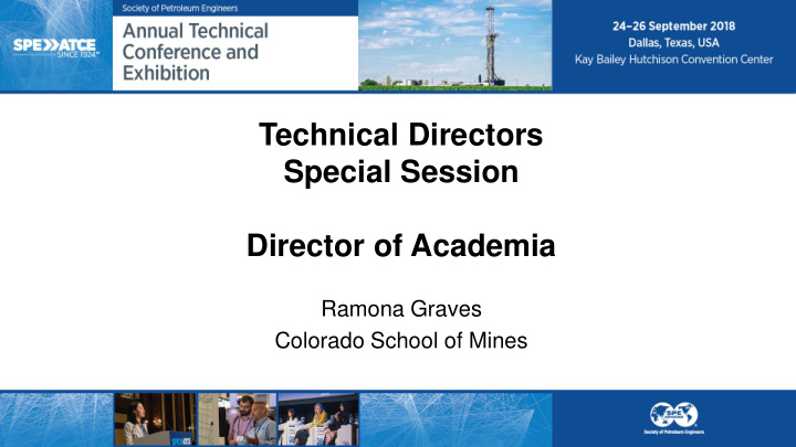 special session director of academia