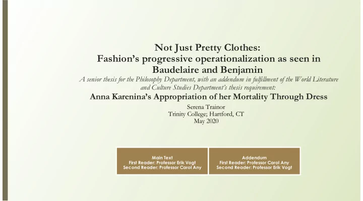 not just pretty clothes fashion s progressive