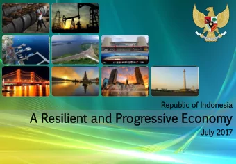 A  Re  Resi  sili  lien  ent  an  and  Pr  Progr  gres  essive  sive  Ec  Econom  omy  July  201