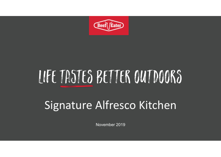 signature alfresco kitchen