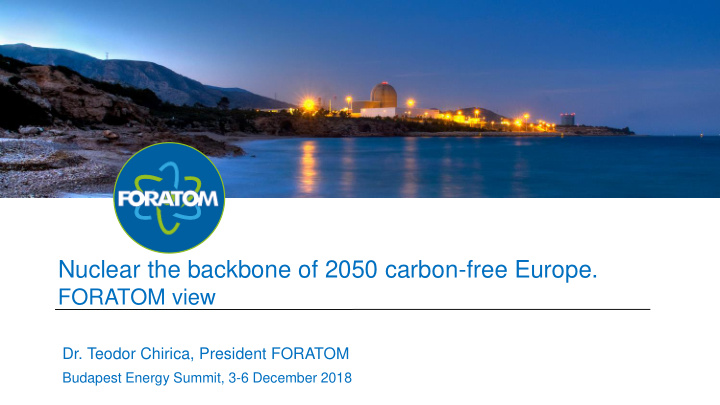 nuclear the backbone of 2050 carbon free europe