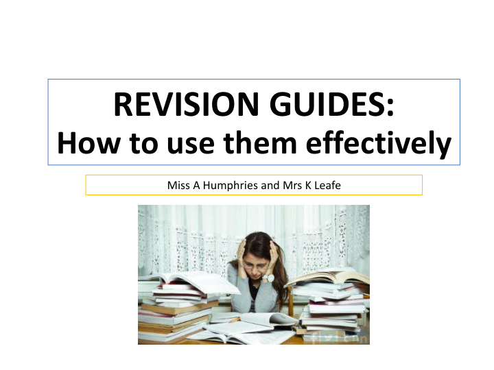 revision guides