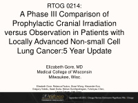 lung cancer 5 year update